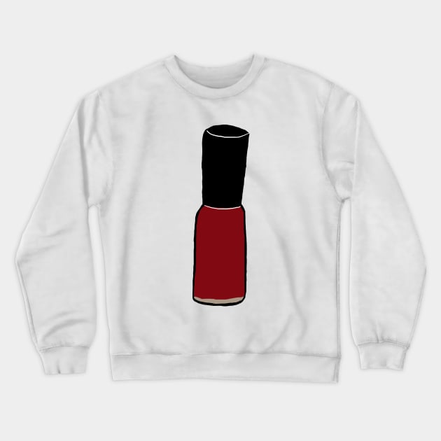 Red Nail Polish Crewneck Sweatshirt by JadedAlice